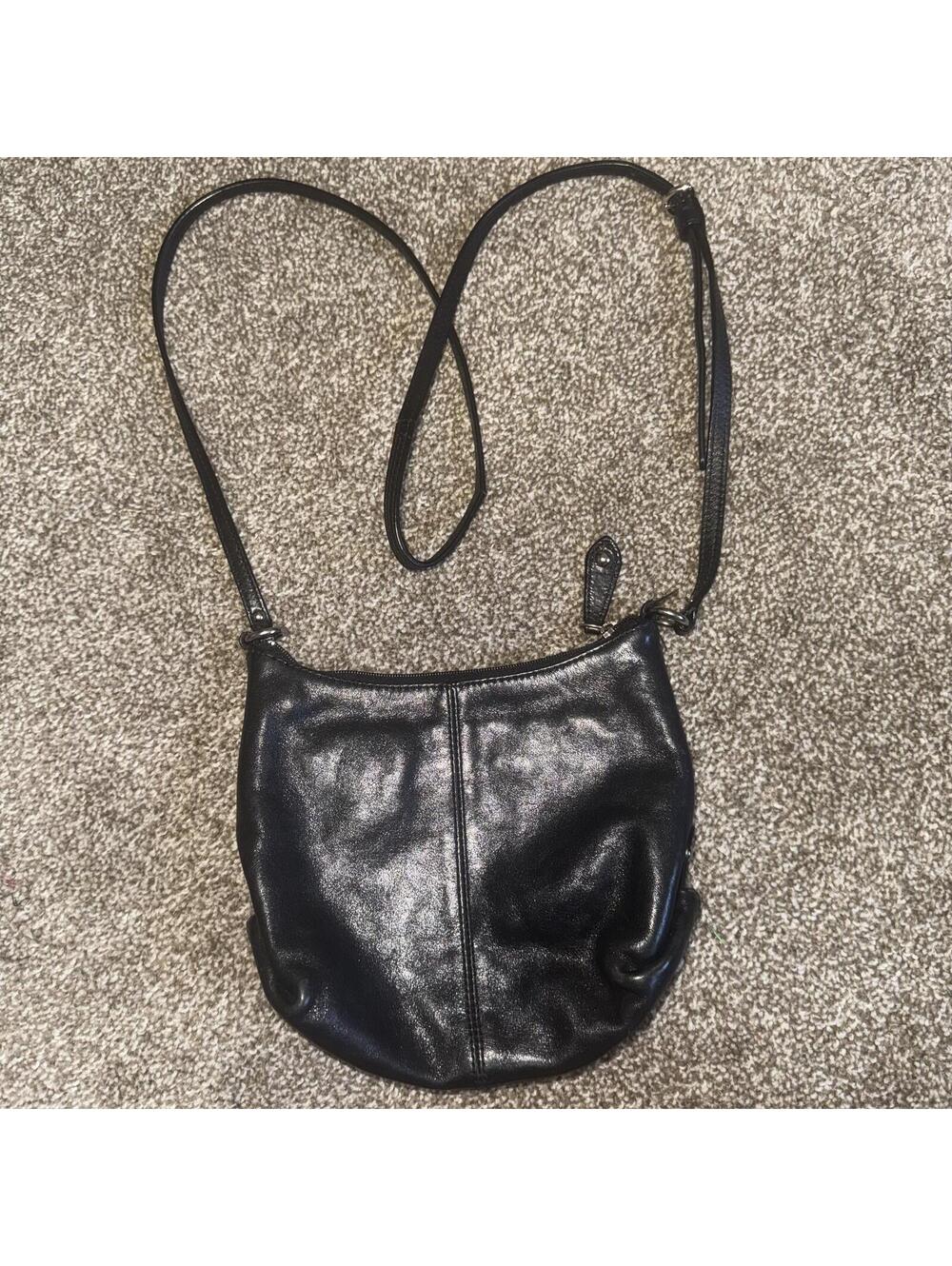 Black Y2K Slouchy Vintage Crossbody Purse Bag - Picture 6 of 9